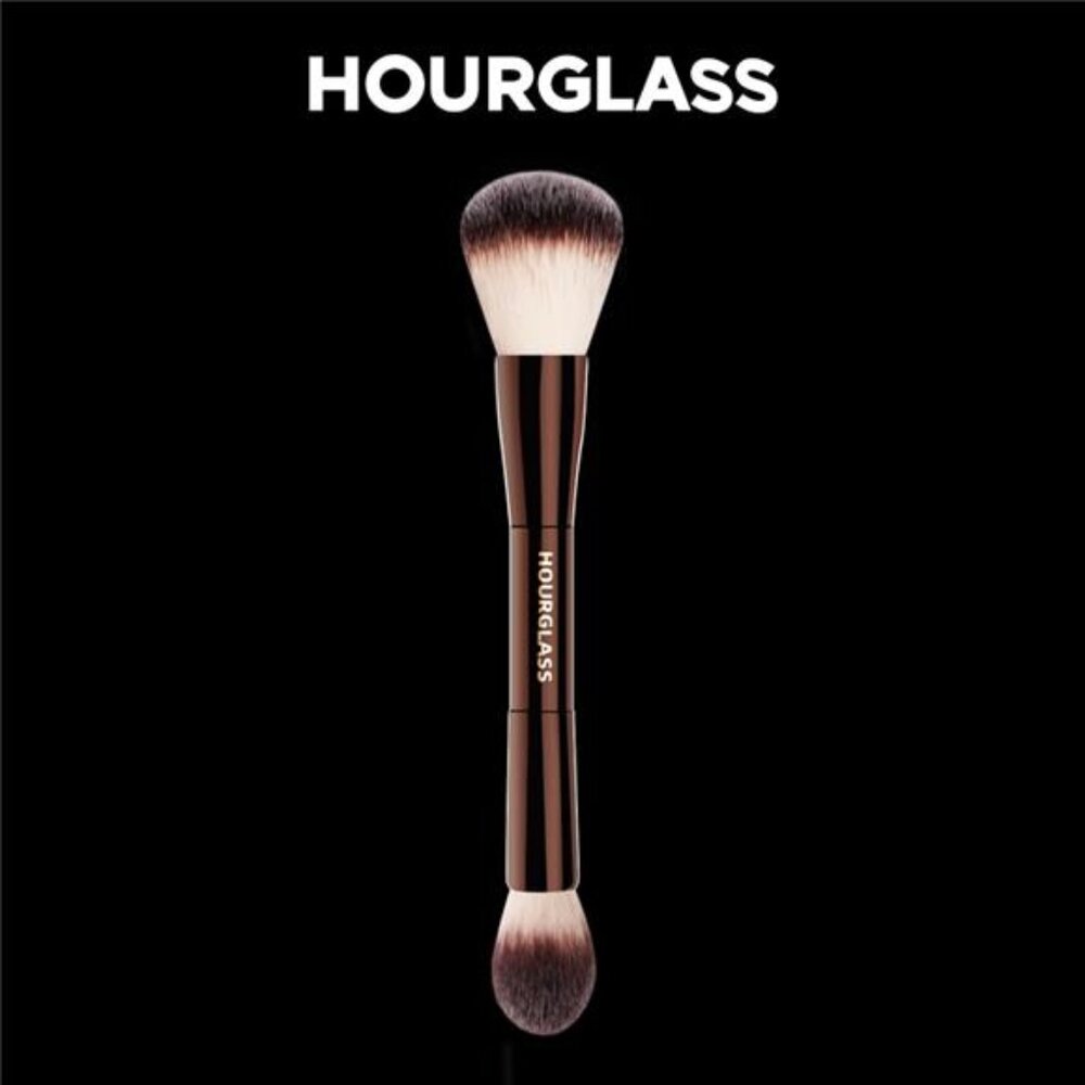 Hourglass Makeup Brush- No.17 Lighting Edit Brush Soft Fiber Hair Double Head